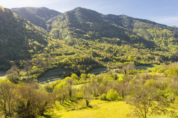 Krajobraz Broto, w Pirenejach — Zdjęcie stockowe