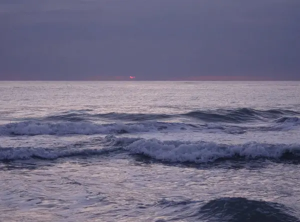 De kust van Benicasim bij zonsopgang, Castellon — Stockfoto