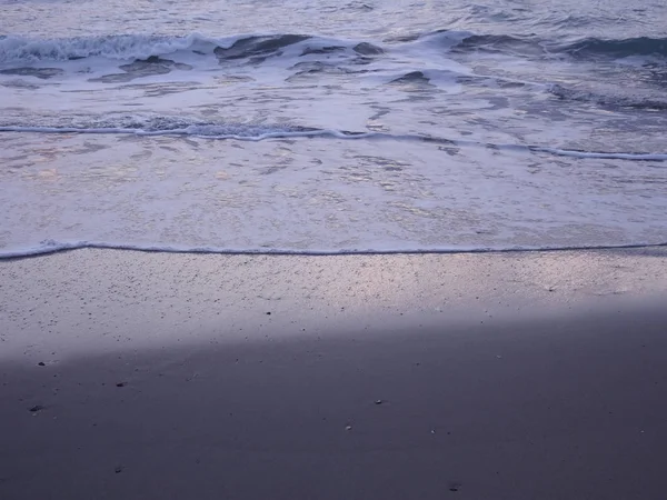 Benicasim sahil, gündoğumu, Castellon — Stok fotoğraf
