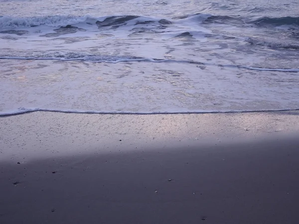 La costa di Benicasim all'alba, Castellon — Foto Stock