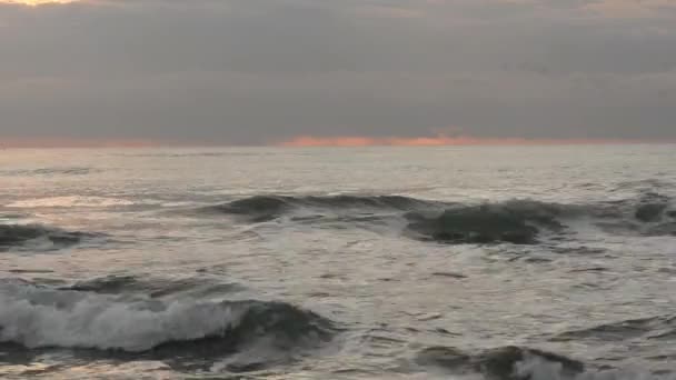 La costa di Benicasim all'alba — Video Stock