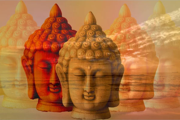 Bilder eines Buddhas — Stockfoto
