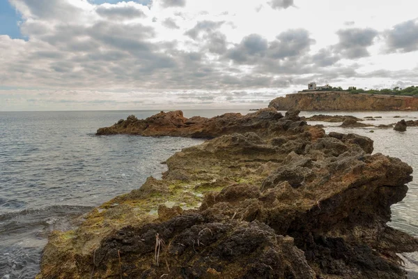 La costa de Des Canar en Ibiza, Islas Baleares — Foto de Stock