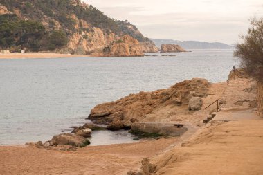 Costa Brava üzerinde köy Tossa de Mar
