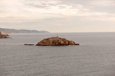 Costa Brava üzerinde köy Tossa de Mar