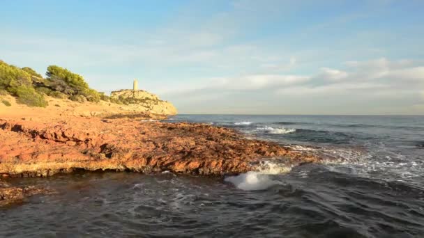 Mar Calma Atardecer Muy Nublado — Vídeo de stock