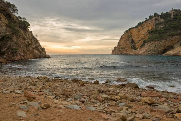 En la cala giverola de la Costa Brava, Girona — Foto de Stock