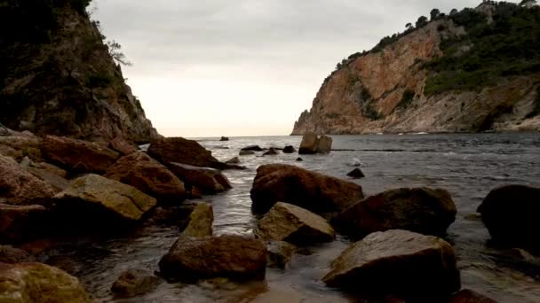 Cala Giverola Costa Brava Girona — Vídeo de stock