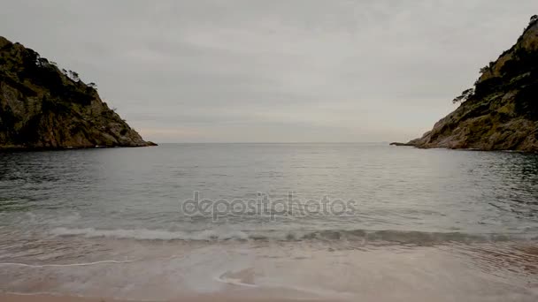 Cala Giverola Costa Brava Girona — Vídeo de stock