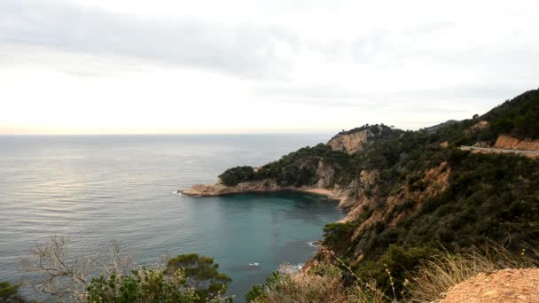 Die Wilde Küste Der Provinz Girona — Stockvideo
