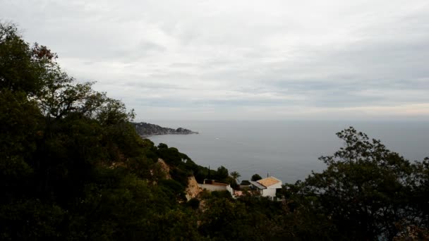 Die Wilde Küste Der Provinz Girona — Stockvideo