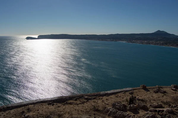 A costa em Javea, Costa Blanca, Alicante — Fotografia de Stock