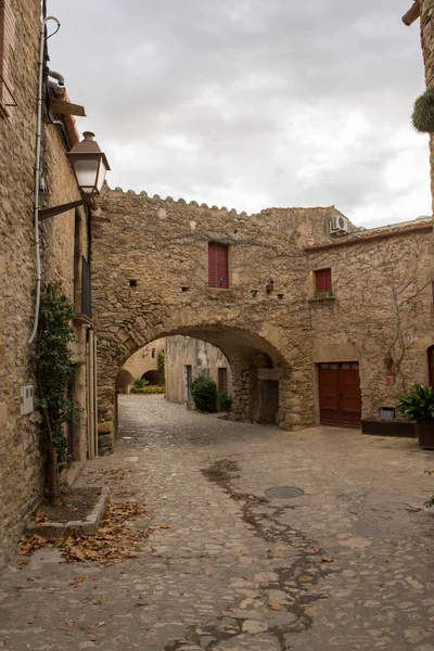 Peratallada město v Provincii Girona — Stock fotografie