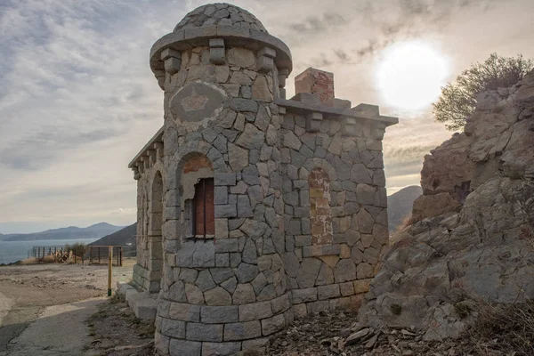 A través del pueblo de Portbou en la Costa Brava — Foto de Stock