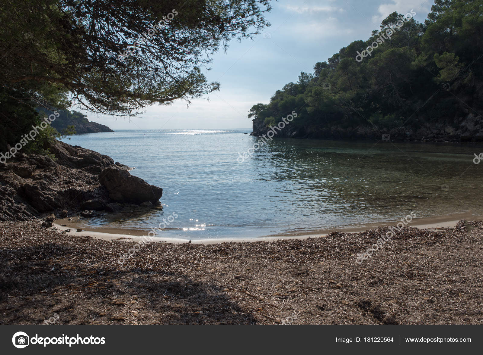 La Cala Mastella A Ibiza Isole Baleari Foto Stock