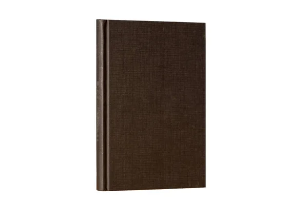 Beyaz bir arka plan ile bir kara kitap — Stok fotoğraf