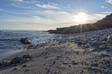 Sahil Oropesa del Mar adlı bir gündoğumu