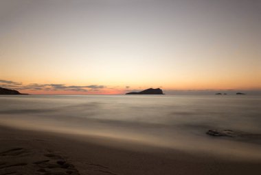 Cala Comte beach Ibiza Adası, Balear Adası