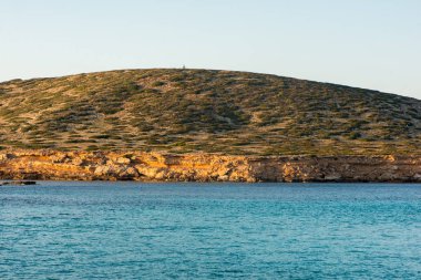 Cala Comte beach Ibiza Adası, Balear Adası