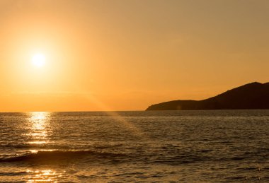 Cala Comte beach Ibiza Adası, Balear Adası