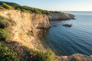 Dawn, Balear adaya kırmızı Ibiza derede