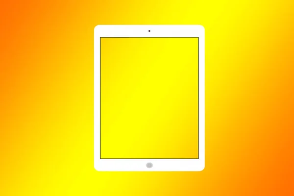 素敵な背景とタブレットのイメージ — ストック写真