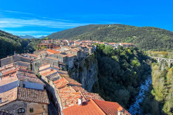 Castellfollit nella regione Garrocha di Girona — Foto Stock