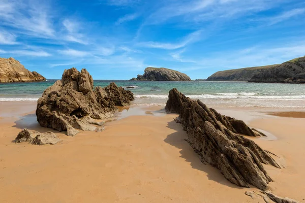 La playa azul de Arnia en Cantabria —  Fotos de Stock