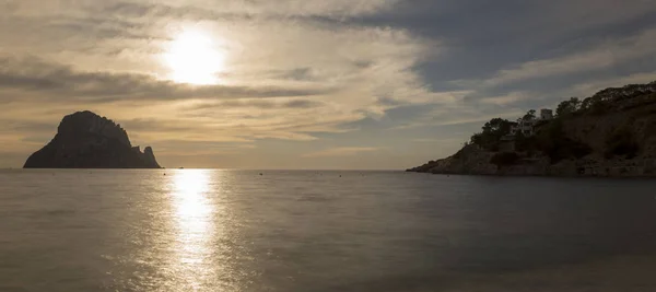 Puesta Sol Isla Vedra Ibiza — Foto de Stock