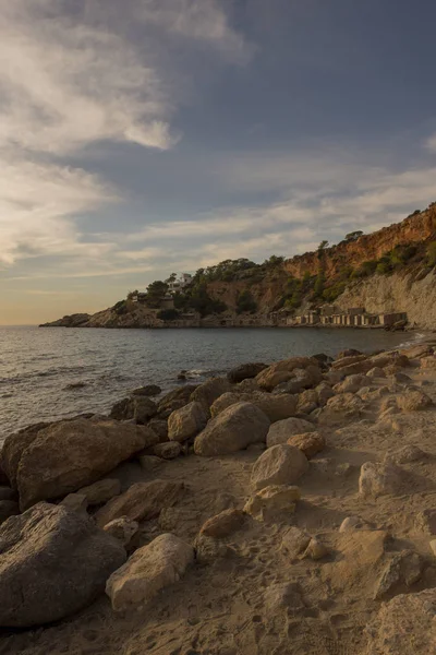 Západ Slunce Ostrově Vedra Ibiza — Stock fotografie