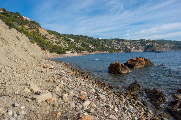 Ses Boques pláž na ostrově Ibiza — Stock fotografie