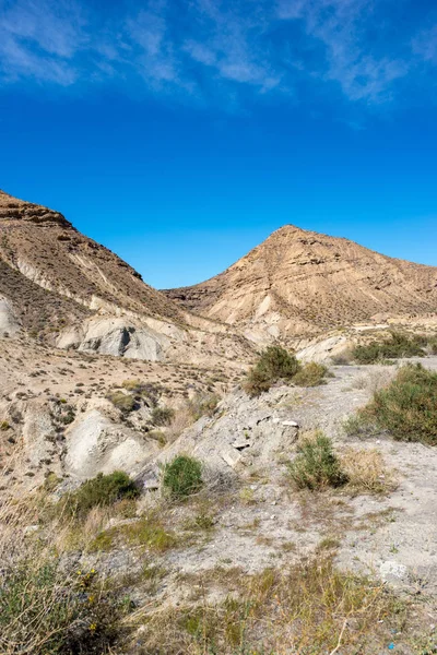 Пустеля Tabernas в Альмерії — стокове фото