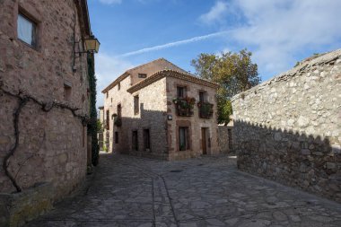 Old stone houses in the town of Medinaceli clipart