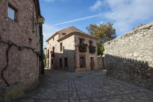 Régi kőházak Medinaceli városában — Stock Fotó