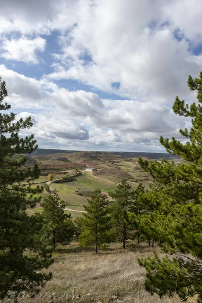 Straßen rund um die Stadt von medinaceli, soria — Stockfoto