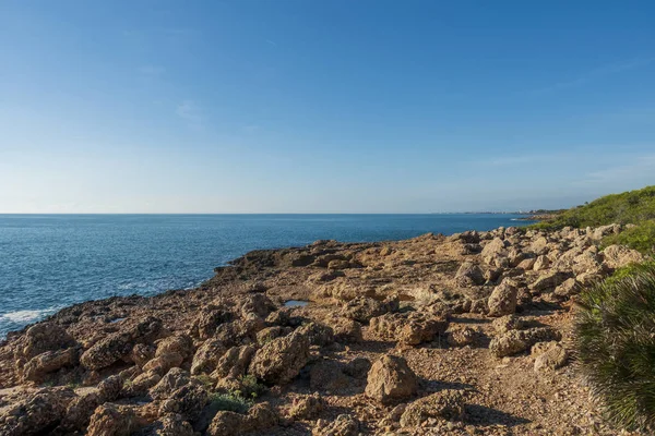 A tenger a Sierra de Irta Alcocebre — Stock Fotó