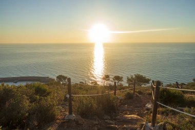 Oropesa del Mar 'dan Akdeniz manzarası