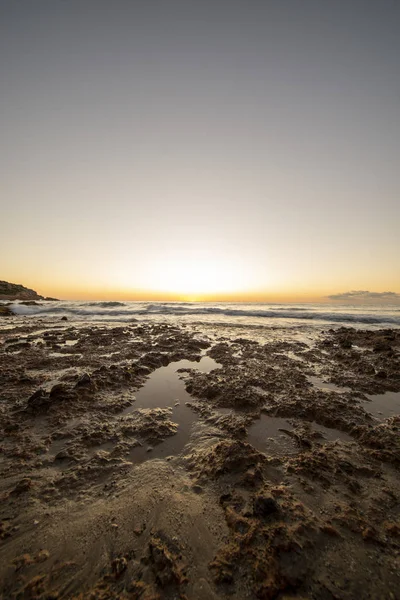 La costa de Oropesa del mar al amanecer — Foto de Stock