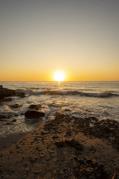 La costa de Oropesa del mar al amanecer — Foto de Stock
