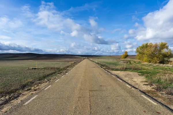 Camino a la ciudad de Rello en Soria — Foto de Stock