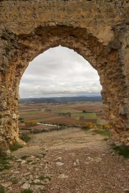 Gorzmaz Kalesi Soria 'da çok bulutlu bir gün