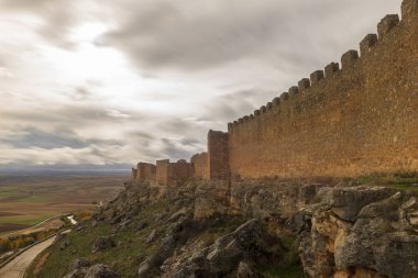 Gorzmaz Kalesi Soria 'da çok bulutlu bir gün