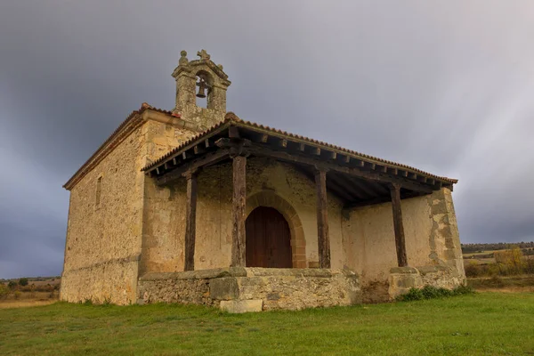 Christian hermitage in Soria on a cloudy day — Stock Image Christian hermitage in Soria on a cloudy day Royalty Free Stock Images