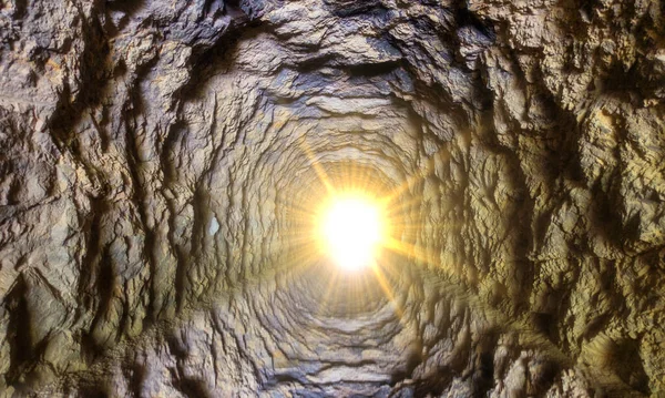 A tunnel in the greenway of the Ebro in Tarragona — Stock Photo, Image