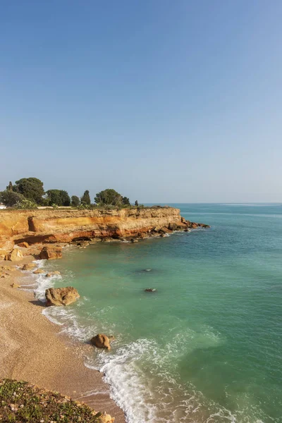 La costa de Vinaroz en un día despejado, Costa Azahar — Foto de Stock