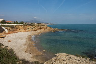 Vinaroz kıyıları açık bir günde, Costa Azahar