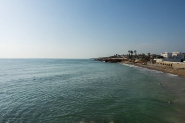 Vinaroz kıyıları açık bir günde, Costa Azahar