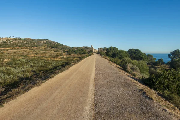 Die grüne Straße von Oropesa nach Benicassim, Costa Azahar — Stockfoto