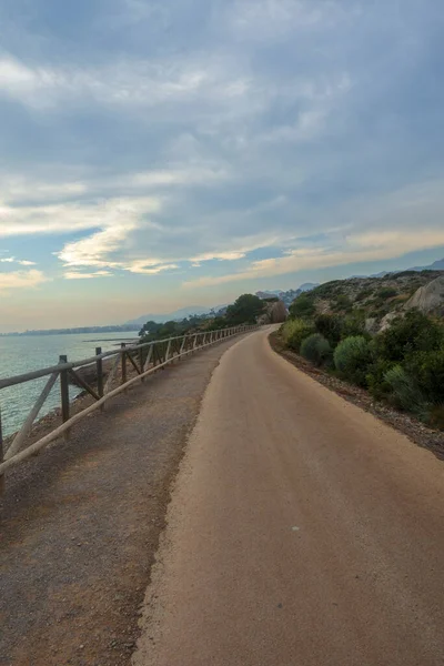 Πράσινος Δρόμος Από Benicassim Στο Oropesa Ισπανία — Φωτογραφία Αρχείου