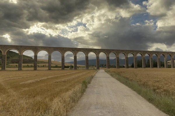 Akwedukt Rzymski Prowincji Nawarra Hiszpania — Zdjęcie stockowe
